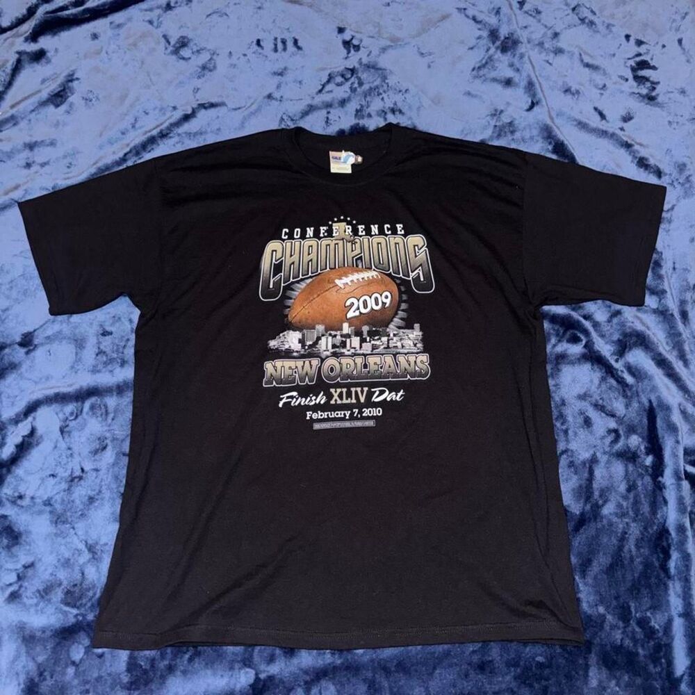 Nfl Saints Men's Black T-shirt
